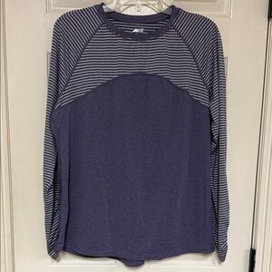 Avia Purple and White Striped Tee